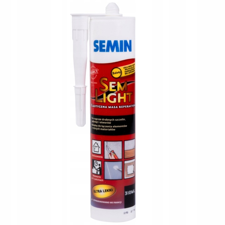 SEMIN SEMI LIGHT MASA SZPACHLOWA REPERACYJNA AKRYLOWA LEKKA 310ML