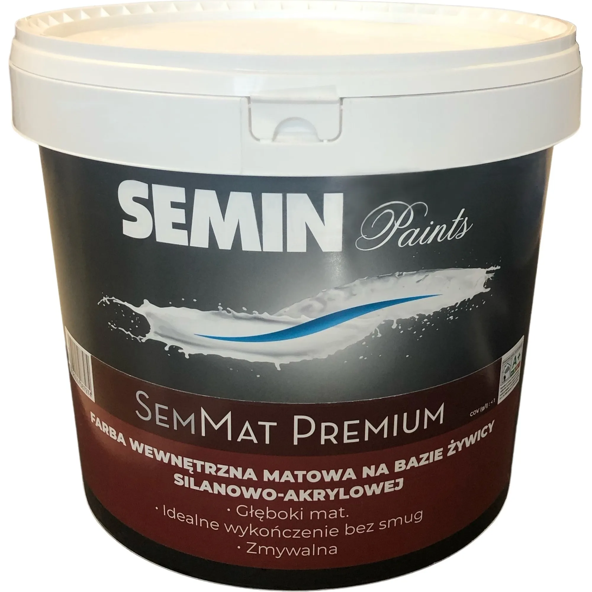 SEMIN SemMat Premium biała farba akrylowa 4L